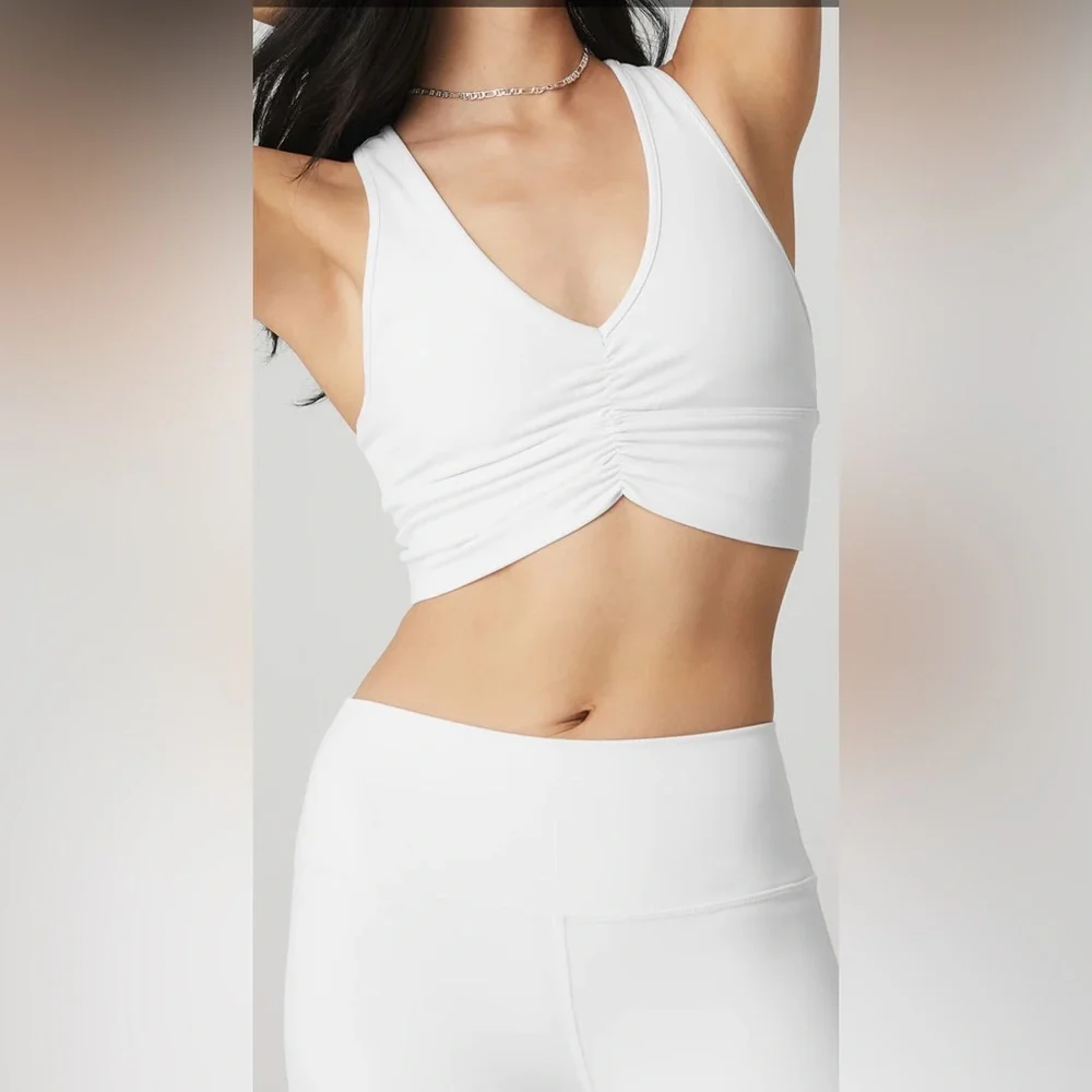 NWOT Airbrush High Waist Bootcut White Legging Size M